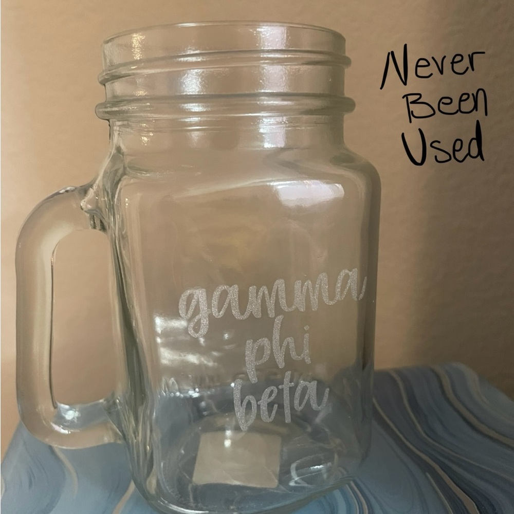Gamma phi beta mason jar